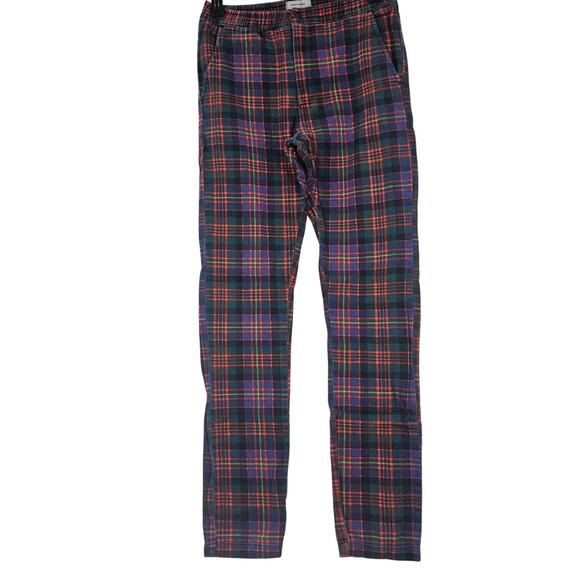 Urban Outfitters Plaid Green High Waist Tapered Pant Women's M 3726 - Picture 1 of 11